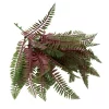 Artificial Purple Fern Stem Side View