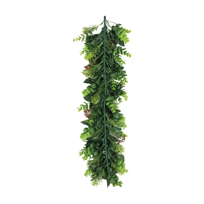 Artificial Extendable Hanging Wreath UV Resistant 55cm Back