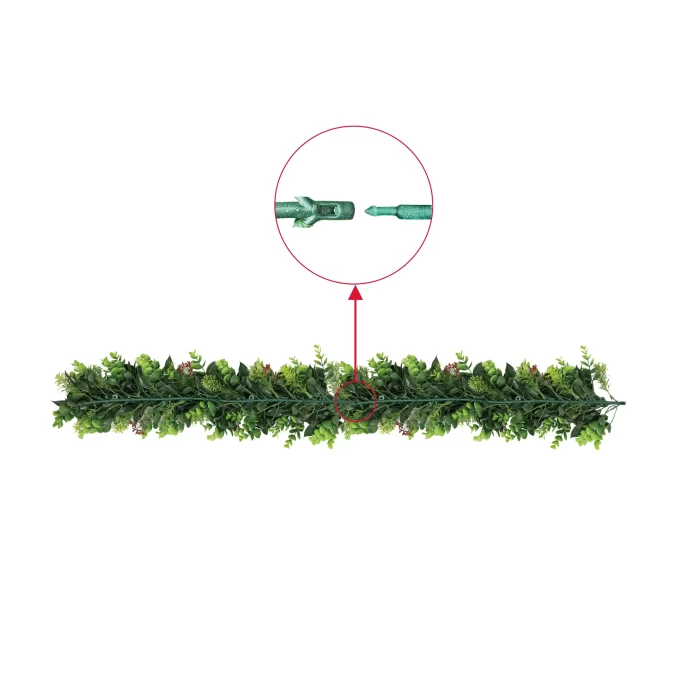 Artificial Extendable Hanging Wreath UV Resistant 55cm Connecting Vine