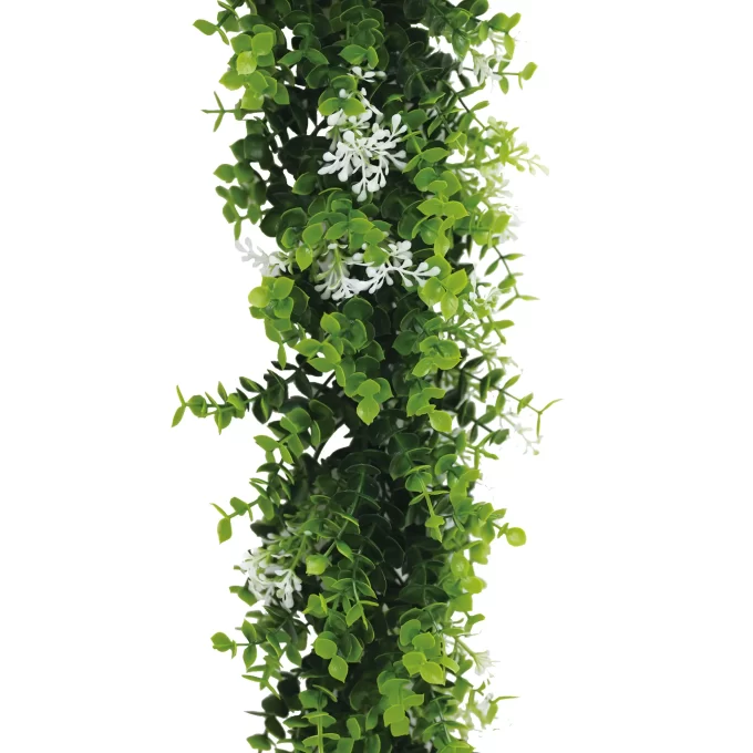 Artificial Flowering White Eucalyptus Vine Outdoor Proof