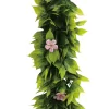 Artificial Extendable Hanging Pink Flowering Violet Garland UV Resistant 55cm Flowers