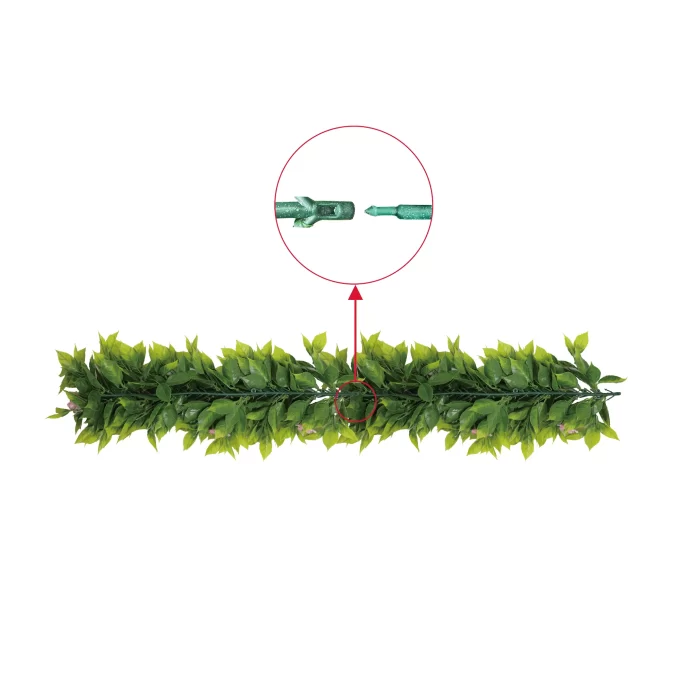 Artificial Flowering White Eucalyptus Vine Outdoor Proof Connecting Close Up