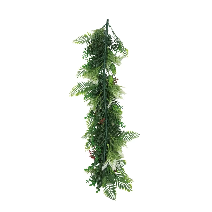 Artificial Extendable Hanging Christmas Garland UV Resistant 55cm Back