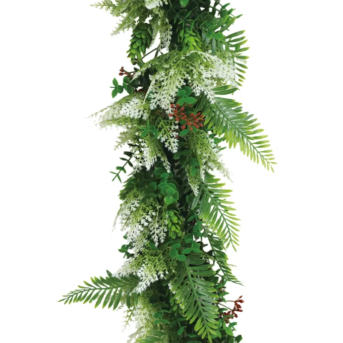 Artificial Extendable Hanging Christmas Garland UV Resistant 55cm Foliage