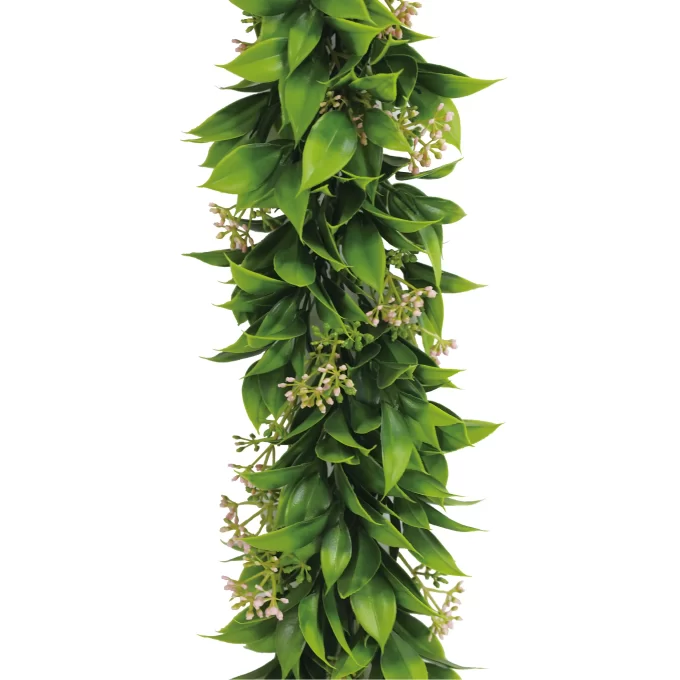 Artificial Extendable Hanging Flowering Star Jasmine Garland UV Resistant 55cm Flowers