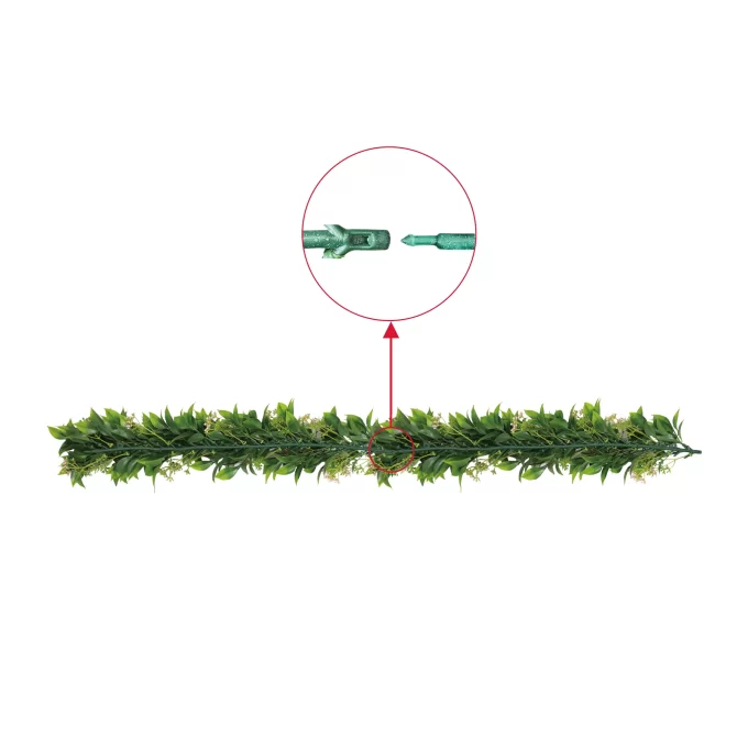 Artificial Extendable Hanging Flowering Star Jasmine Garland UV Resistant 55cm COnnection