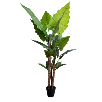 Artificial Tall Taro Plant 170cm Wide Leaf Palm Side View