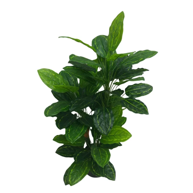 Premium Artificial Cordyline Fructicosa Green Ti Plant 90cm Faux leaves