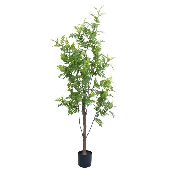 Premium Artificial Dense Tropical Bracken Fern Tree 180cm Side View