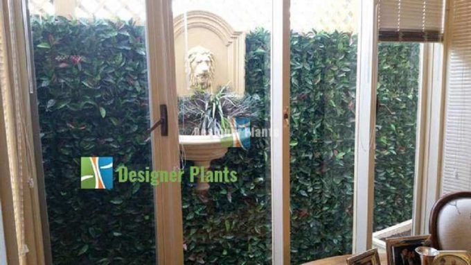 Outside With Artificial Green Wall Plants