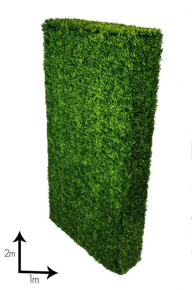 artificial / fake tall boxwood hedge