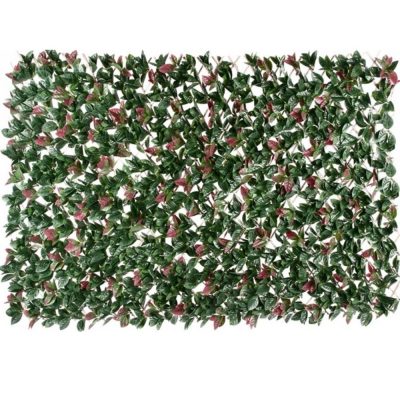 Artificial Plant_Photinia Hedge Extendable Trellis Screen UV Resistant 2 Meter by 1 Meter