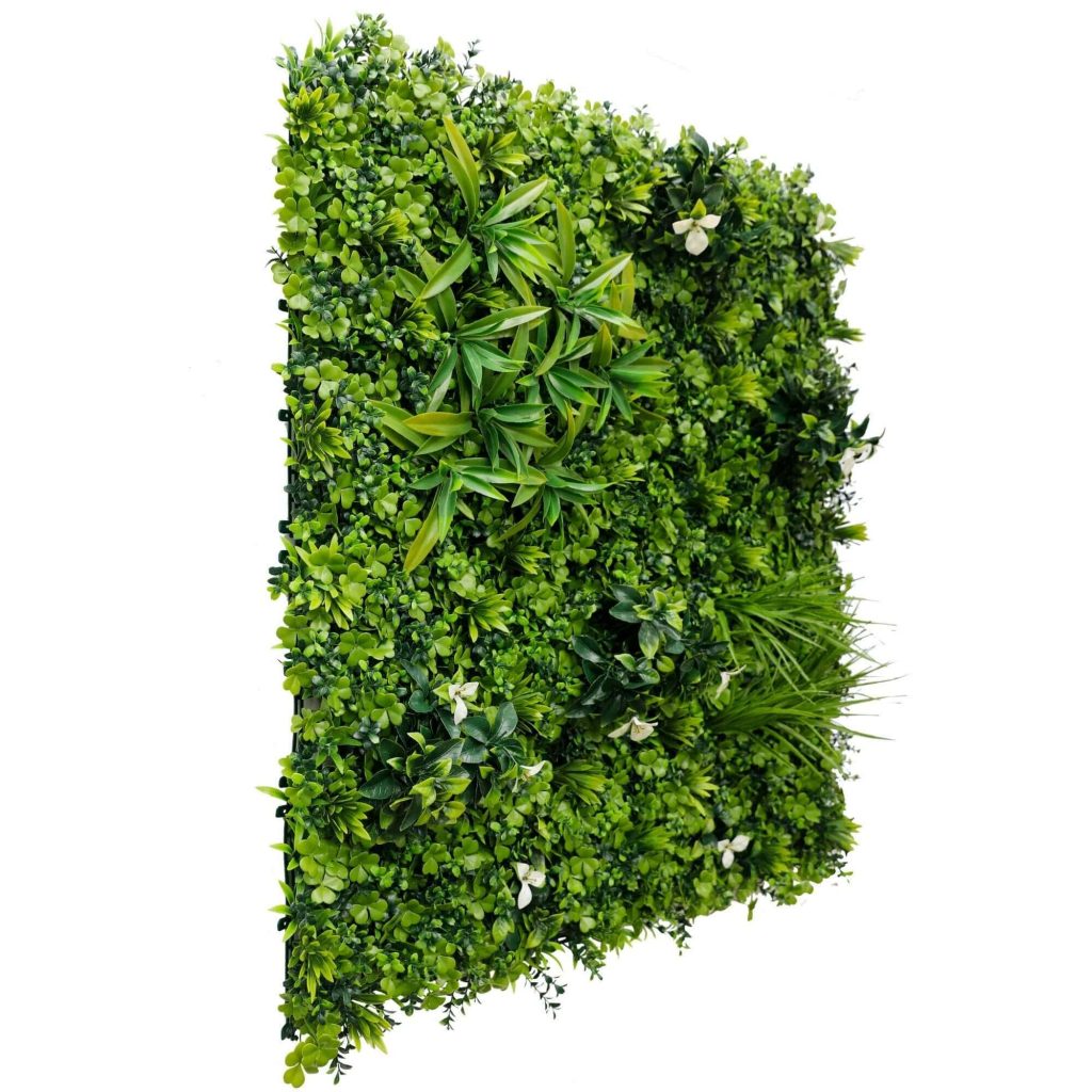 Luxury White Oasis Vertical Garden | Green Wall UV Resistant