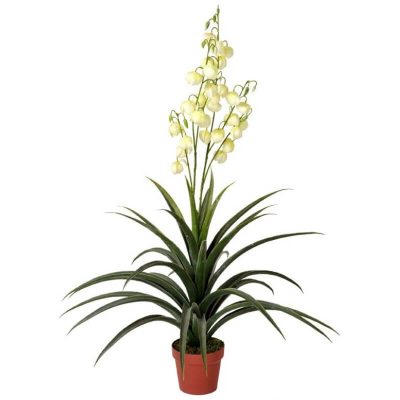 flowering artificial yucca plant