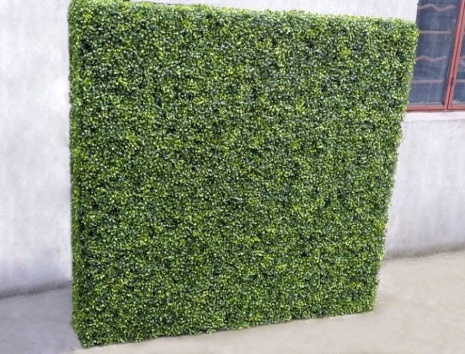 Artificial Plant-Large Portable Mixed Boxwood Hedge 1.5m by 1.5m UV Resistant