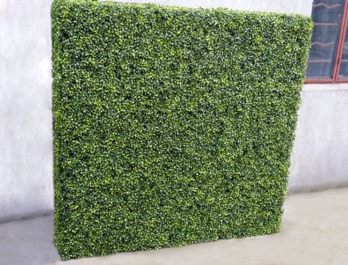 Artificial Plant-Large Portable Mixed Boxwood Hedge 1.5m by 1.5m UV Resistant