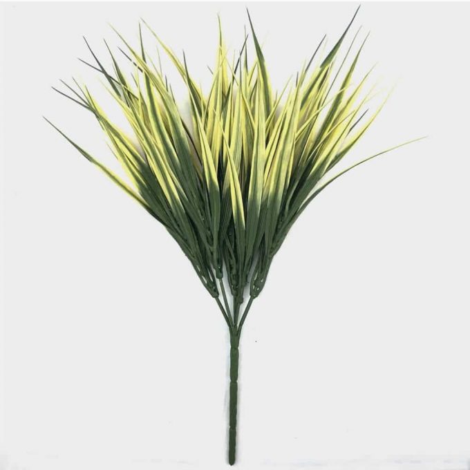 fake yellow grass plant