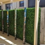 outdoor fake hedge panels