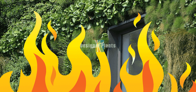 fire safe greenery panels