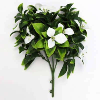 Artificial Flowering Plant with White Flowers for a Green Wall (1)