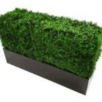 Metal planter for artificial hedges with boxhood with boxhood (1)