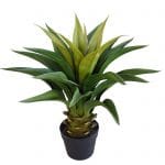 Artificial potted agave (faux plant)