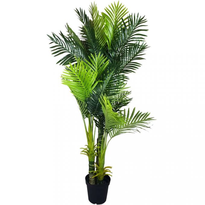 artificial hawaii palm with multiple trunks