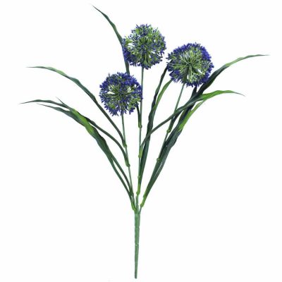 artificial flowering purple plant