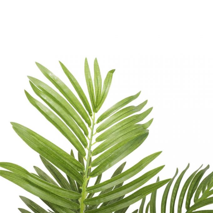 leaves - trunk - small potted artificial areca tree