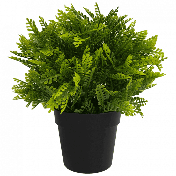 recycled artificial small potted mimosa fern