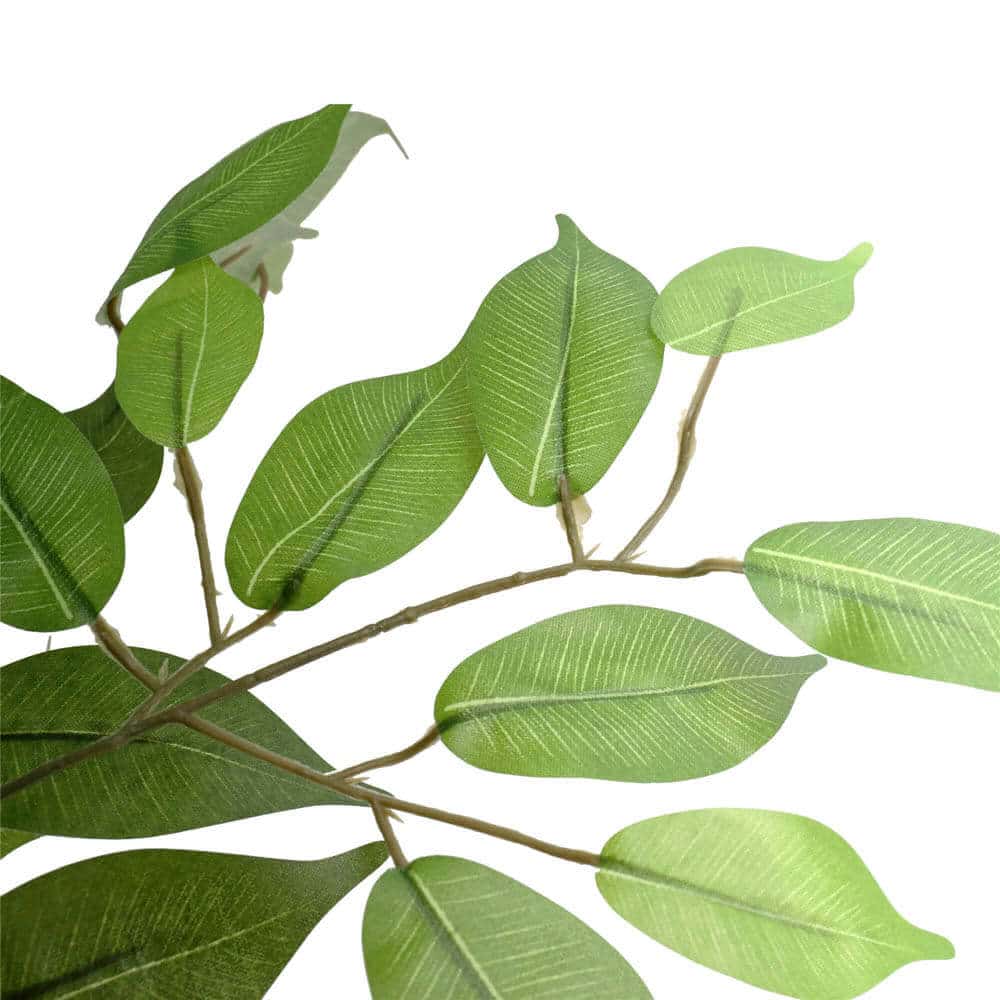 artificial leaves of faux ficus tree