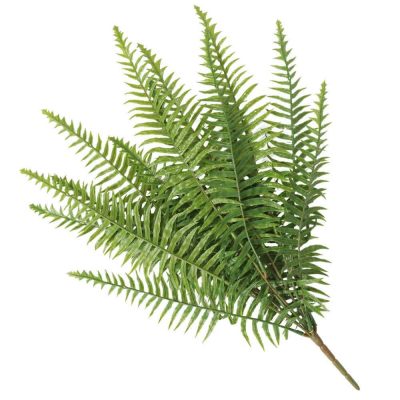 Artificial fern suitable for outdoors