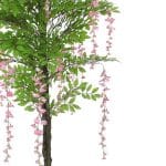 Pink Flowering Artificial Wisteria 180cm Hanging Pink Flowers