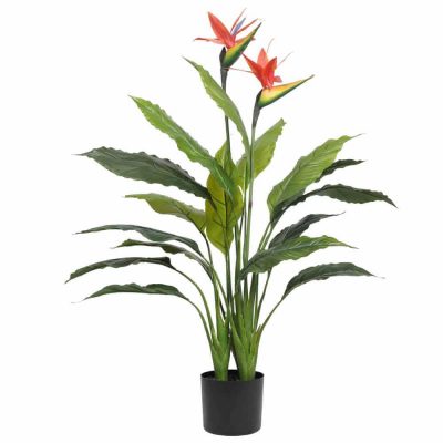 artificial bird of paradise potted plant
