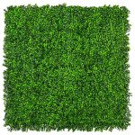 artificial buxus hedge panel front view