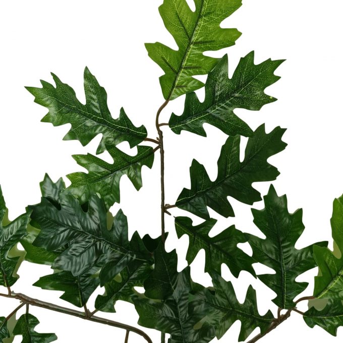 fake oak leaf close up