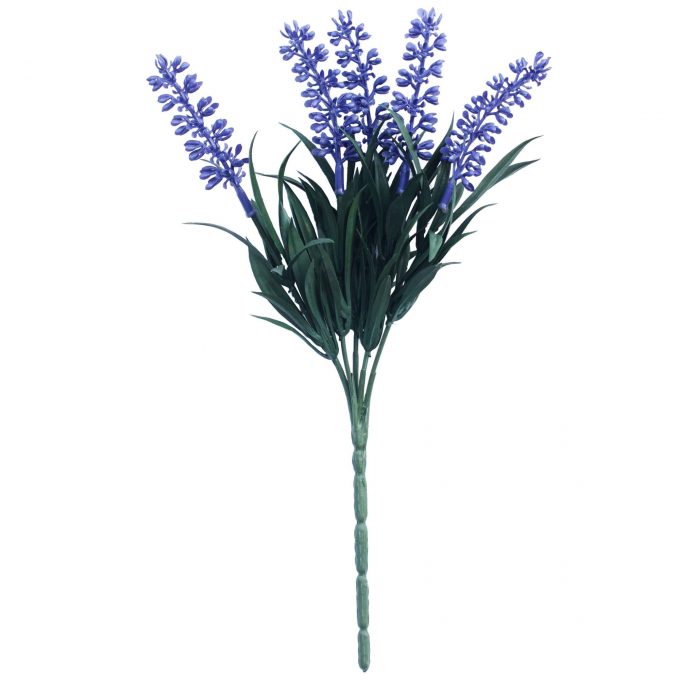 Fake lavender plant on a stem