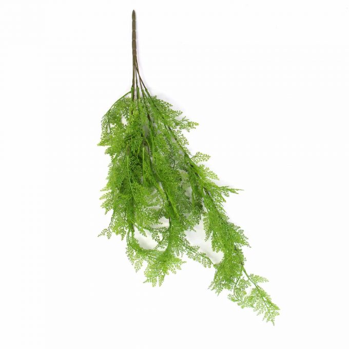 Hanging Hanging 80cm Hanging Fresh Green Dense Maiden Hair Fern Bush UV Resistant