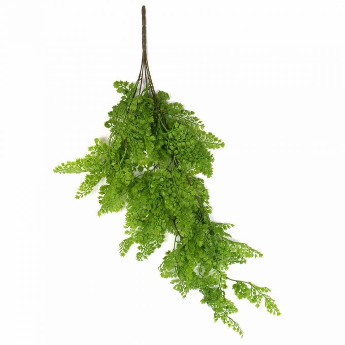 80cm Hanging Native Green Dense Maiden Hair Fern Bush UV Resistant