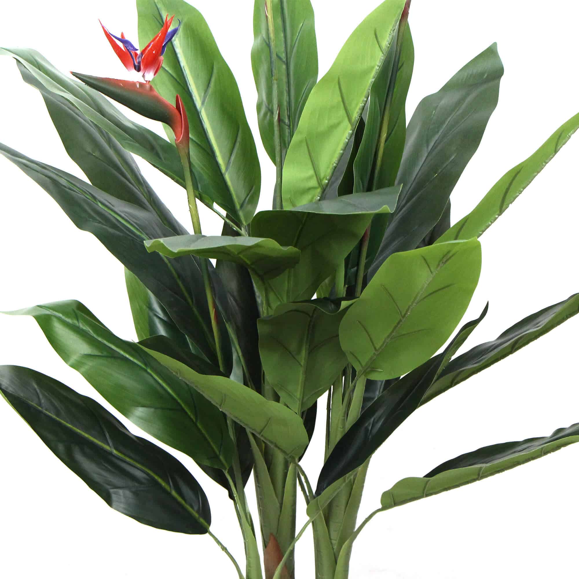 Artificial Bird of Paradise with Red Flowers