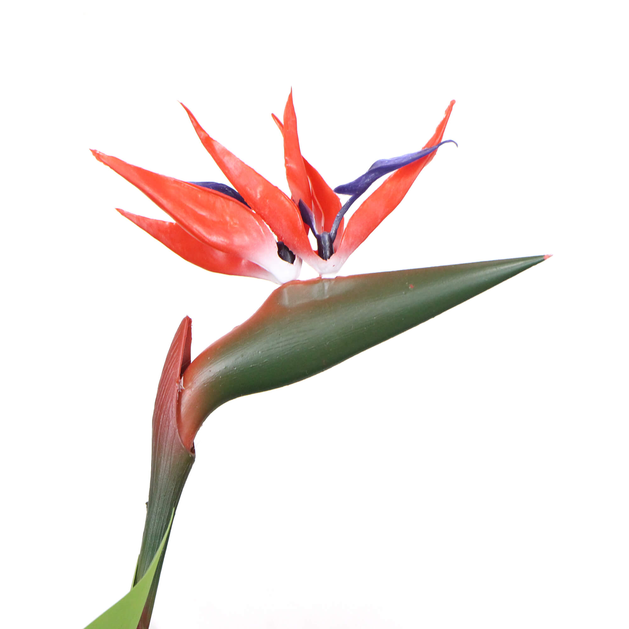 Bird of paradise red flower artificial stem