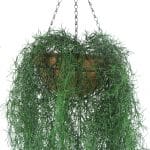 Artificial Spanish Moss Old Mans Beard Hanging Vine Basket Faux Moss Foliage and Basket