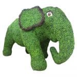 Large Artificial Plant Animal Topiary made with Boxwood hedge panels front view