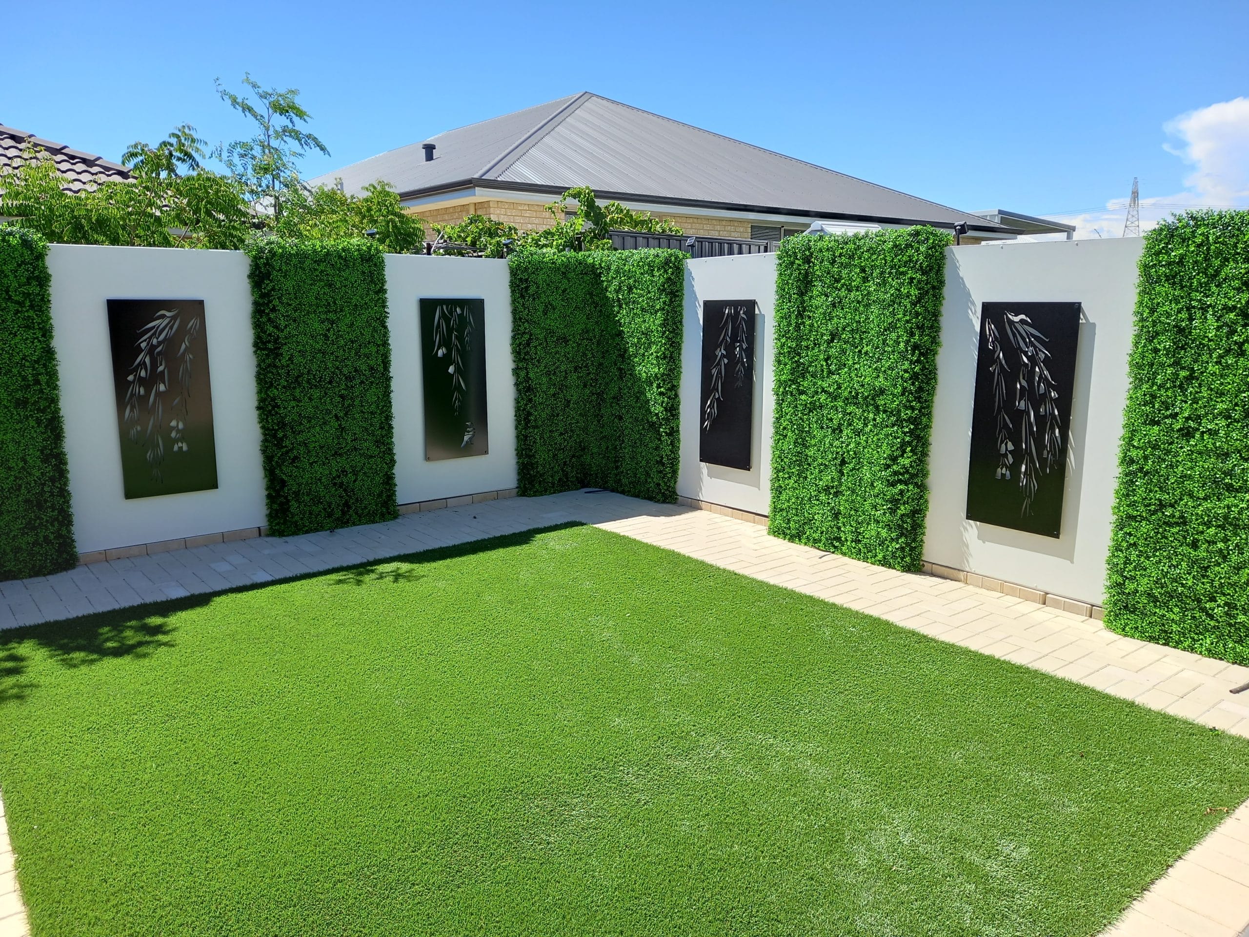 creating a beautiful outlook with artificial green wall panels