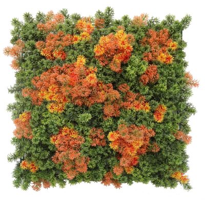 Mixed Orange and Green Two Toned Wall Moss Panels