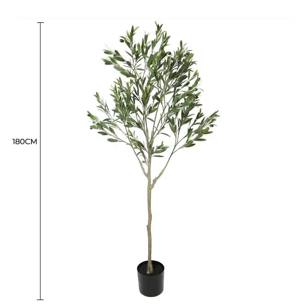 Artificial Olive Trees, Fire Retardant Plants