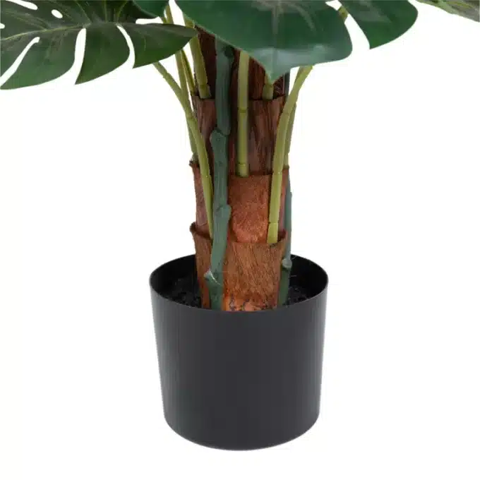 Trunk and Pot of Faux Monstera Plant