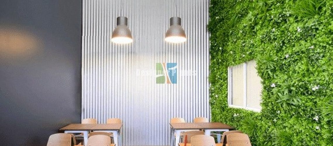 how to clean or maintain an artificial green wall